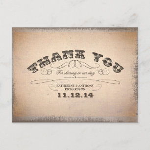 obrigado de você se casar com cartões postes