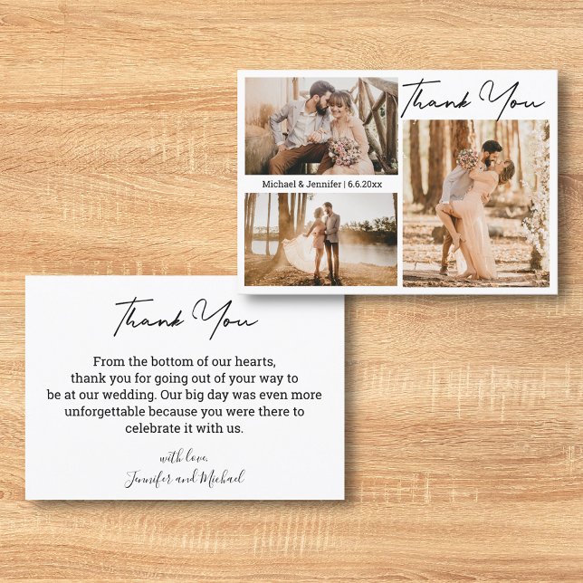 obrigado digital imprimível seu cartão com fotos d (Criador carregado)