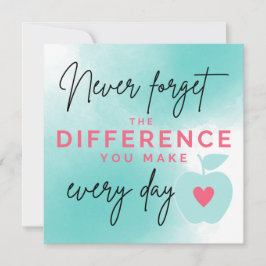 Obrigado, Diretor, Obrigado Cartão De Professor