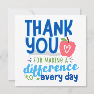 Obrigado, Diretor, Obrigado Cartão De Professor