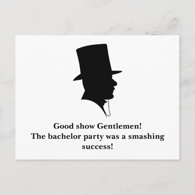 Obrigado do despedida de solteiro você cartão (Frente)