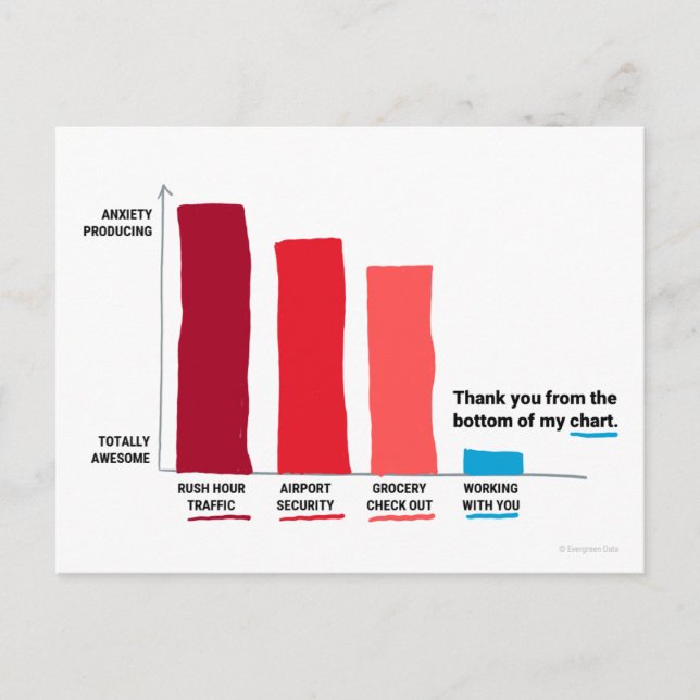 Obrigado do fundo do meu cartão postal do gráfico (Frente)