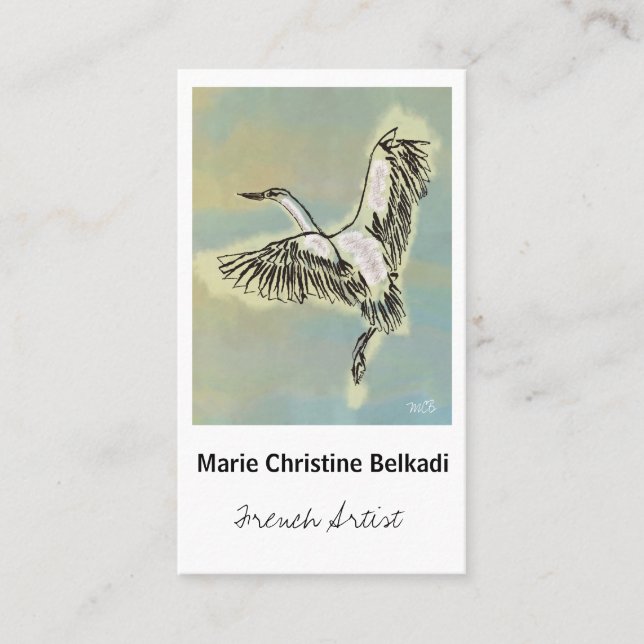 Obrigado do pássaro você nota - o cartão de visita (Frente)