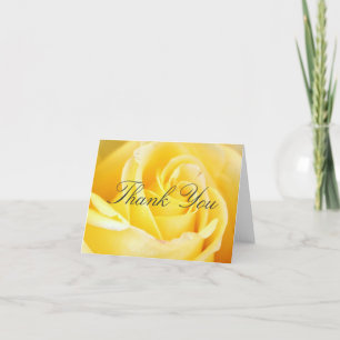 Obrigado do rosa amarelo você cartões