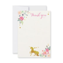 Obrigado do unicórnio você cartão de nota