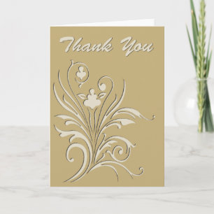 Obrigado-Elegante Cutout Cartões de agradecimentos