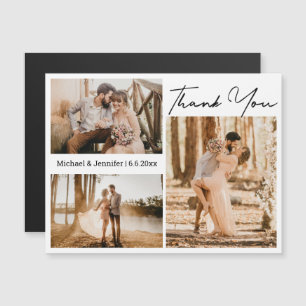 obrigado elegante você 3 fotos colagem magneta de 