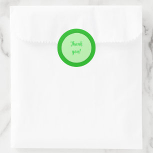 Obrigado em Adesivos de Círculo Verde