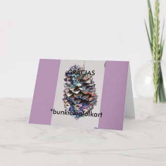 Obrigado! ESPANHOL, cartão; GRACIAS. CARTÃO