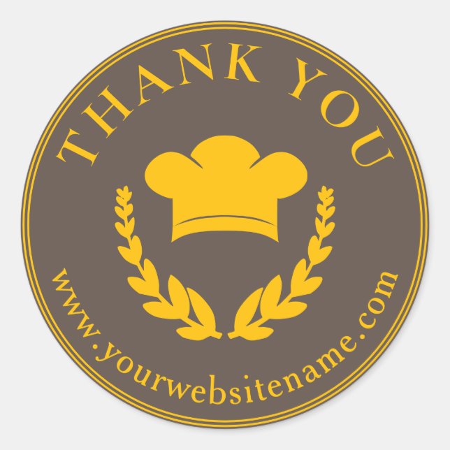 Obrigado Etiqueta De Folha (Frente)