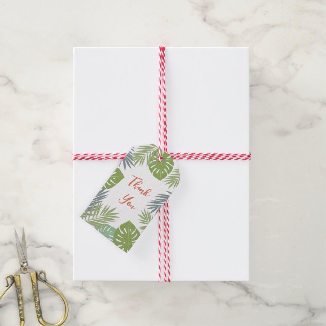 Obrigado etiqueta de presente para o projeto da pr (Com cordão)