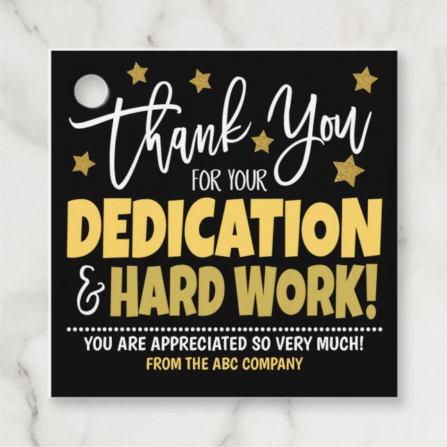 Obrigado Etiqueta de presentes (Frente)