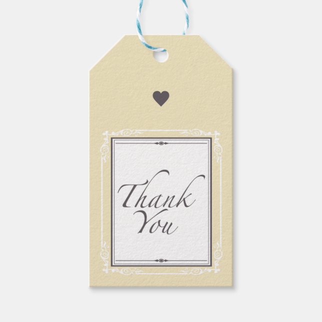 Obrigado Etiqueta de presentes (Frente)