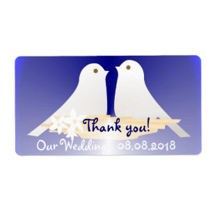 Obrigado etiqueta do casamento