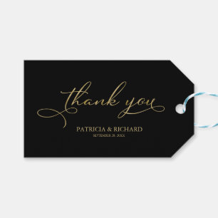 Obrigado - Etiquetas de Favor de Casamento em Folh