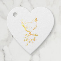 Obrigado Farmhouse Galinha Hen Logotipo Luxury