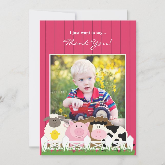 Obrigado Fazenda Fotográfica Convite (Frente)