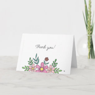Obrigado Flores - Cartão 3