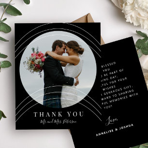 Obrigado flyer de casamento elegante moderno orçam