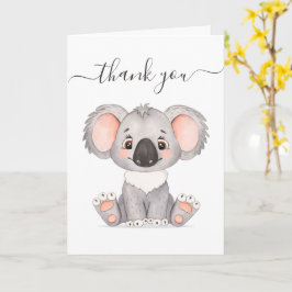Obrigado, fofo Cartão Koala
