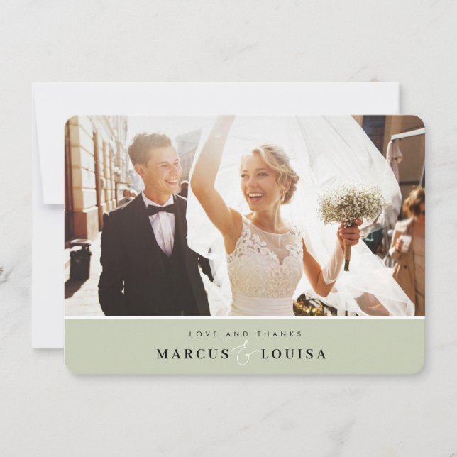 OBRIGADO, foto elegante do chic ampersand sage gre (Frente)