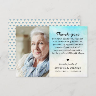 Obrigado Foto Funeral Simpatia Fúria Perda