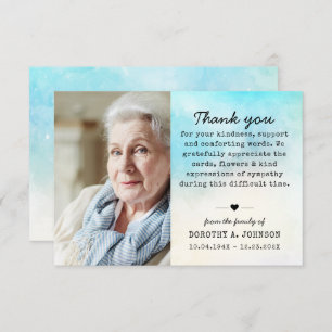 Obrigado Foto Funeral Simpatia Fúria Perda