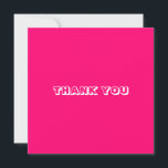 Obrigado, fuchsia rosa branco<br><div class="desc">Obrigado,  Cartão-postal cor-de-rosa fuchsia</div>
