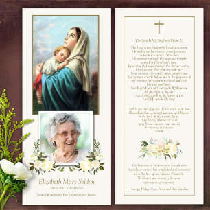 Obrigado fúnebre você carda a mãe Mary de   & a