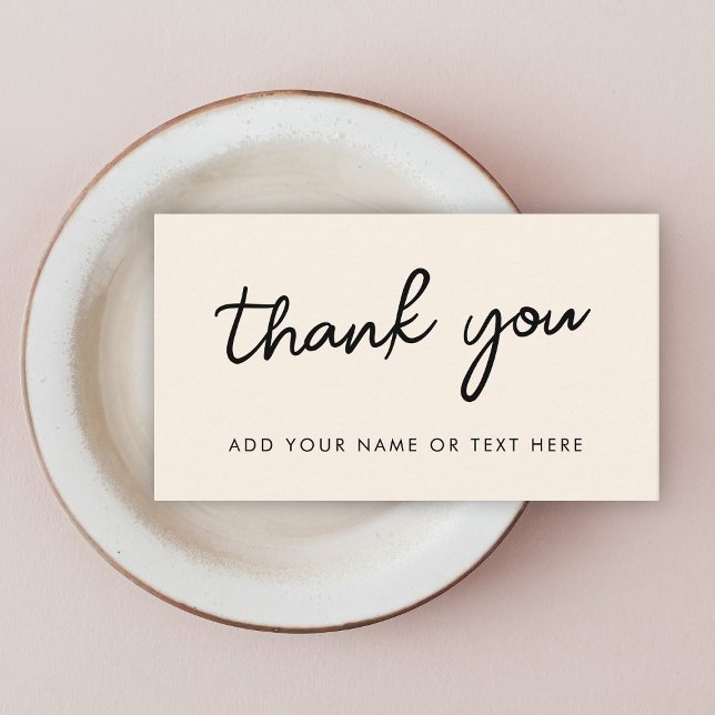 Obrigado Inserir Cartão | Creme neutro mínimo (Criador carregado)