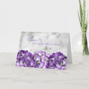 Obrigado Irmã Dama de Honra Cartão de Nota Persona