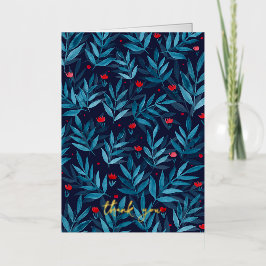 Obrigado Jardim Noturno Watercolor - turquesa