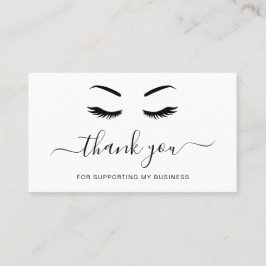 Obrigado Lashes Mínimos Preto e Branco Inserção