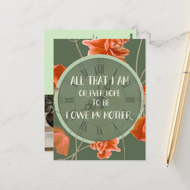 Obrigado Mãe Cartão Presente (Frente/Verso In Situ)