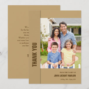 Obrigado memorável você cartão com fotos