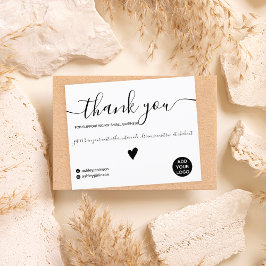 Obrigado mínimo de pedidos preto e branco para o o