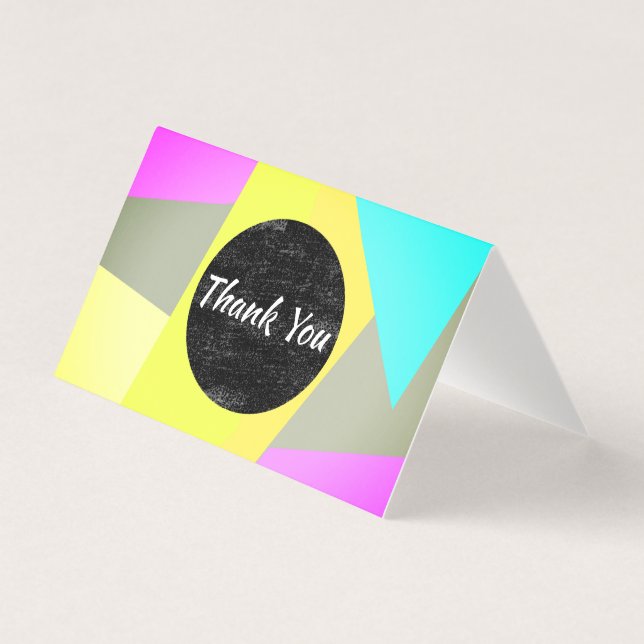 obrigado moderno, abstrato geométrico (Frente)