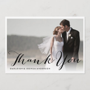 Obrigado moderno da caligrafia você cartão com