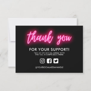 Obrigado Neon Custom Media Insert