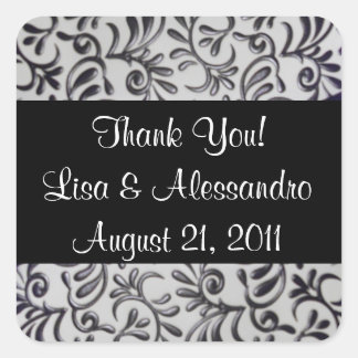 Obrigado Nome e Data das Etiquetas Favoráveis