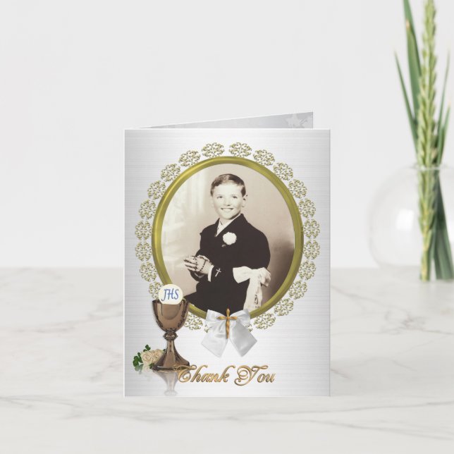 Obrigado Nota sobre o cartão Primeira Comunicação/ (Frente)