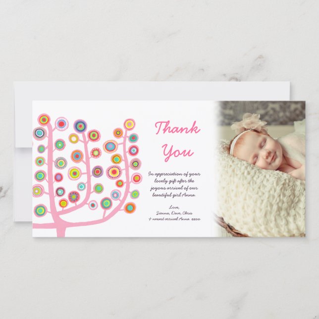 Obrigado Novo Cartões de fotos De Presente De Cheg (Frente)