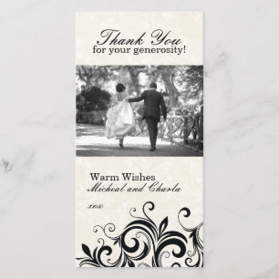 Obrigado o cartão com fotos (4x8)