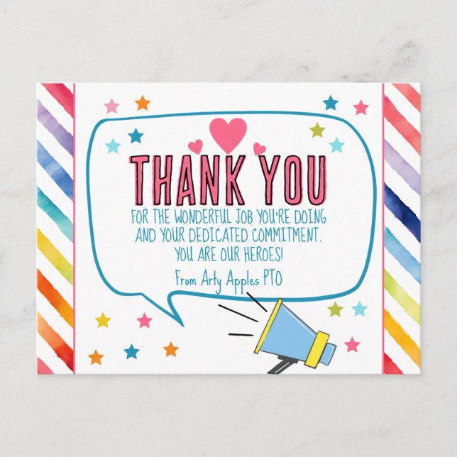 obrigado-o para todos os cartões heros (Frente)