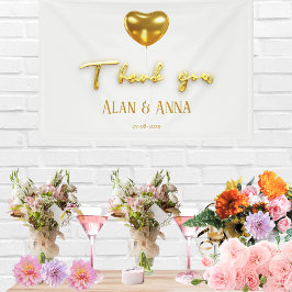 Obrigado Ouro e casamento de balão