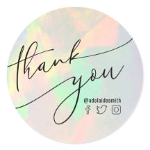 obrigado para limpar o adesivo redondo clássico op