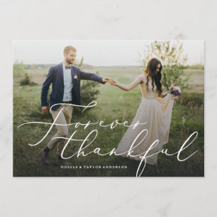 Obrigado para sempre grato você cartão com fotos