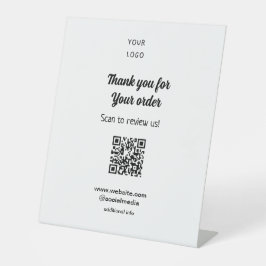 Obrigado pela análise de pedidos Revise o logotipo