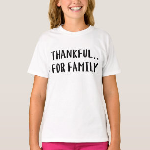 Obrigado pela família. Camiseta