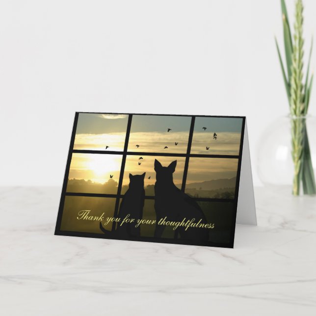 Obrigado pela simpatia, pelos cartões de pensament (Frente)